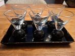 Zes Art deco borrel- of likeurglaasjes VGN, Ophalen of Verzenden