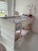 Ikea Kura keerbaar bed wit 90x200 cm, Kinderen en Baby's, Gebruikt, Hoogslaper, Ophalen