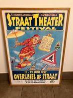 Affiche straat theater festival 1997, Met lijst, Gebruikt, Ophalen of Verzenden, A1 t/m A3