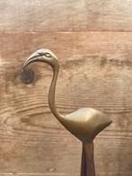 Vintage messing flamingo!, Antiek en Kunst, Antiek | Koper en Brons, Ophalen of Verzenden