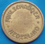 Token RABOBANK - Belettering: POHLSCHRÖDER NEDERLAND, Postzegels en Munten, Penningen en Medailles, Verzenden, Overige materialen