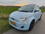 Fiat 500E 42kWh La Prima 1  van 500  pracht Celestial Blue, Auto's, Beige, Leder en Stof, Particulier, Hatchback