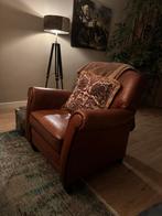 Vintage schapenleren fauteuil, Huis en Inrichting, Fauteuils, Ophalen, Vintage - Schapenleer, Zo goed als nieuw, 75 tot 100 cm
