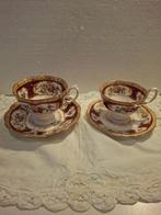 Royal Albert - Lady Hamilton - 2 porseleinen kop en schotels, Antiek en Kunst, Antiek | Servies los, Ophalen of Verzenden