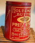 Holzman’s Butter Pretzel Sticks, Verzamelen, Blikken, Overige merken, Gebruikt, Overige, Ophalen of Verzenden