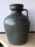 mooi vintage groen kruik 33cm Rodolfo geglazuurd terracotta, Gebruikt, Aardewerk of Porselein, Ophalen of Verzenden, Minder dan 50 cm