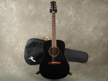 Fender DG4-BK zwart western gitaar in goede staat met hoes beschikbaar voor biedingen