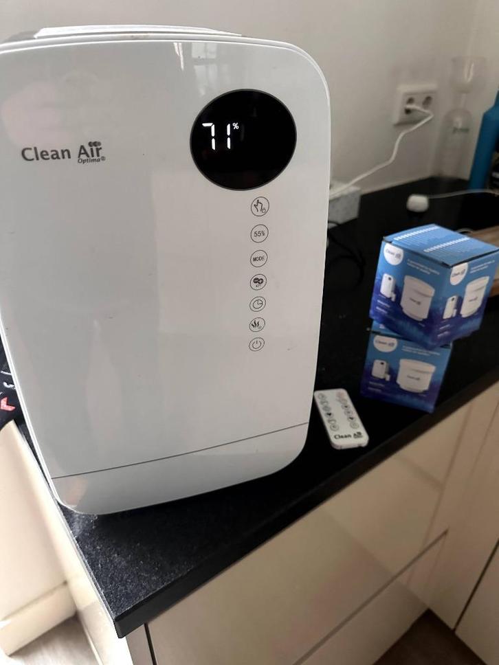 Clean air optima type 607w, Witgoed en Apparatuur, Luchtbehandelingsapparatuur, Zo goed als nieuw, Luchtbevochtiger, Ophalen