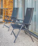 2 HARTMAN tuinstoelen incl. rugkussens en hoofdsteunen 😎, Ophalen, Zo goed als nieuw, Textileen, Verstelbaar