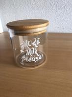 Riviera Maison melkpot, Ophalen of Verzenden, Zo goed als nieuw, Glas, Pot, Bus of Blik