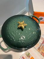 Le Creuset Braadpan 24cm - Kersteditie - Nieuw!, Gietijzer, Nieuw, Ophalen of Verzenden, Keramische plaat