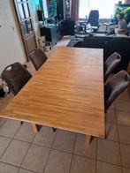 houten tafel en/of 4 stoelen, Doe-het-zelf en Verbouw, Platen en Panelen, Ophalen, Gebruikt