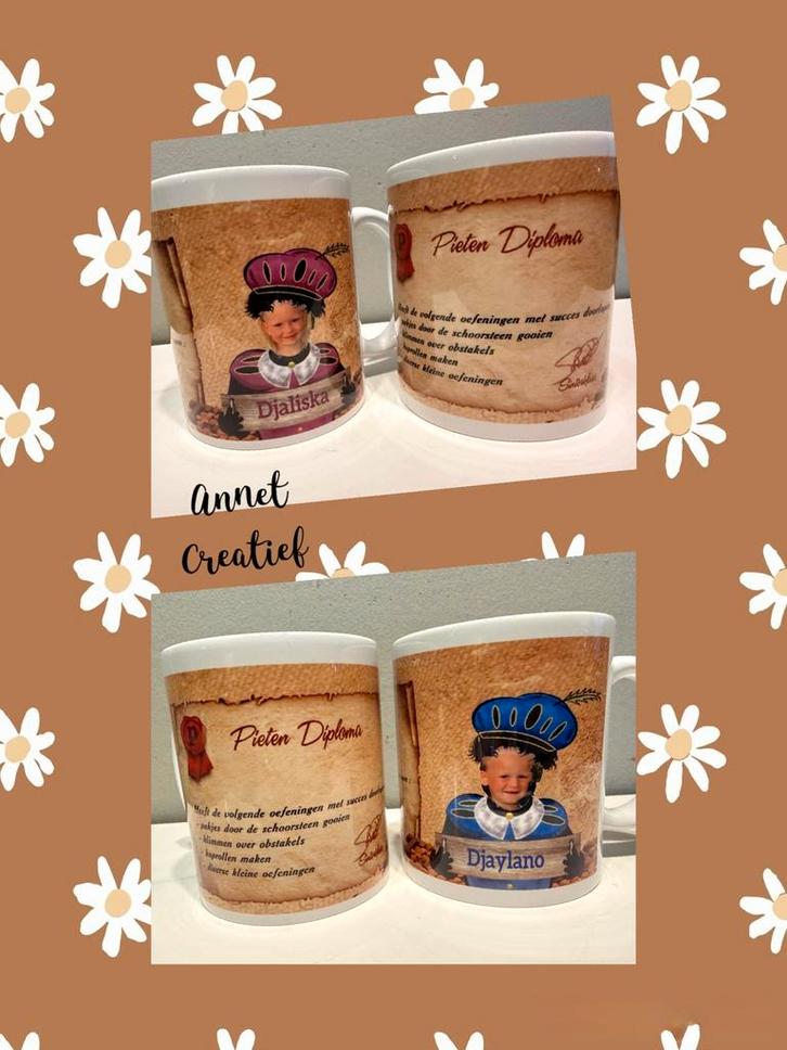 Sinterklaas. Pietendiploma mok., Diversen, Sinterklaas, Nieuw, Ophalen of Verzenden