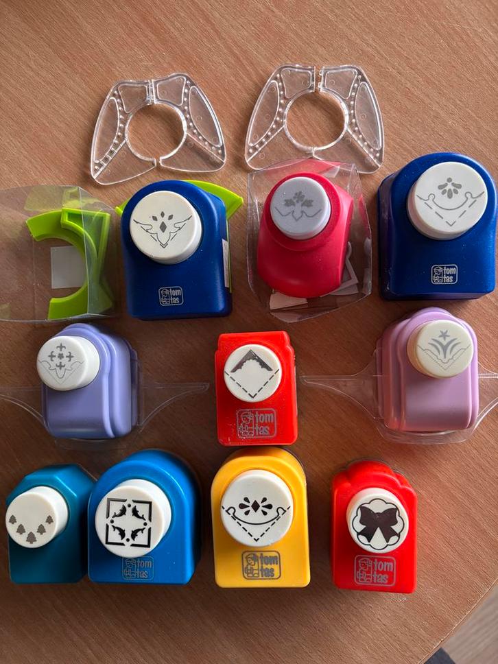 Tom & Tas ponsen set, Hobby en Vrije tijd, Scrapbooking, Gebruikt, Versiering of Embellishment, Overige merken, Ophalen of Verzenden