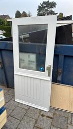 Hardhouten deur met hr++ beglazing 94x203, Doe-het-zelf en Verbouw, Kozijnen en Schuifpuien, Deurkozijn, Zo goed als nieuw, 150 tot 225 cm