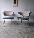 Vintage stoel fauteuil jaren 50 retro design, Ophalen, Metaal, Minder dan 75 cm, 50 tot 75 cm