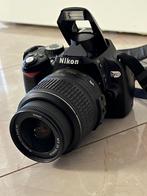 NIKON D60 Digitaal spiegelreflex 10.2 mp camera+18-55mm lens, Spiegelreflex, 10 Megapixel, Ophalen of Verzenden, Zo goed als nieuw