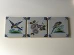 3 Vogel Tichelaar Tegels ( in Hilversum ), Antiek en Kunst, Antiek | Wandborden en Tegels, Ophalen of Verzenden