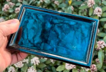 Bonsai onderzetter blauw geglazuurd aardewerk 17,9x11x2,1 beschikbaar voor biedingen