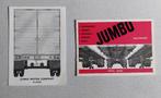 2 Brochures / Folders JUMBO - Aanhangwagen Fabriek - Helmond, Boeken, Ophalen of Verzenden, Gelezen, Overige merken