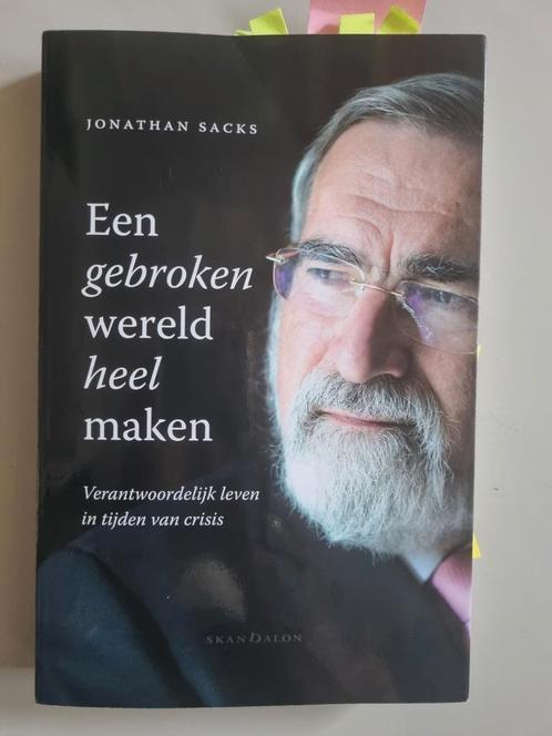 Jonathan Sacks - Een gebroken wereld heel maken, Boeken, Godsdienst en Theologie, Zo goed als nieuw, Ophalen of Verzenden