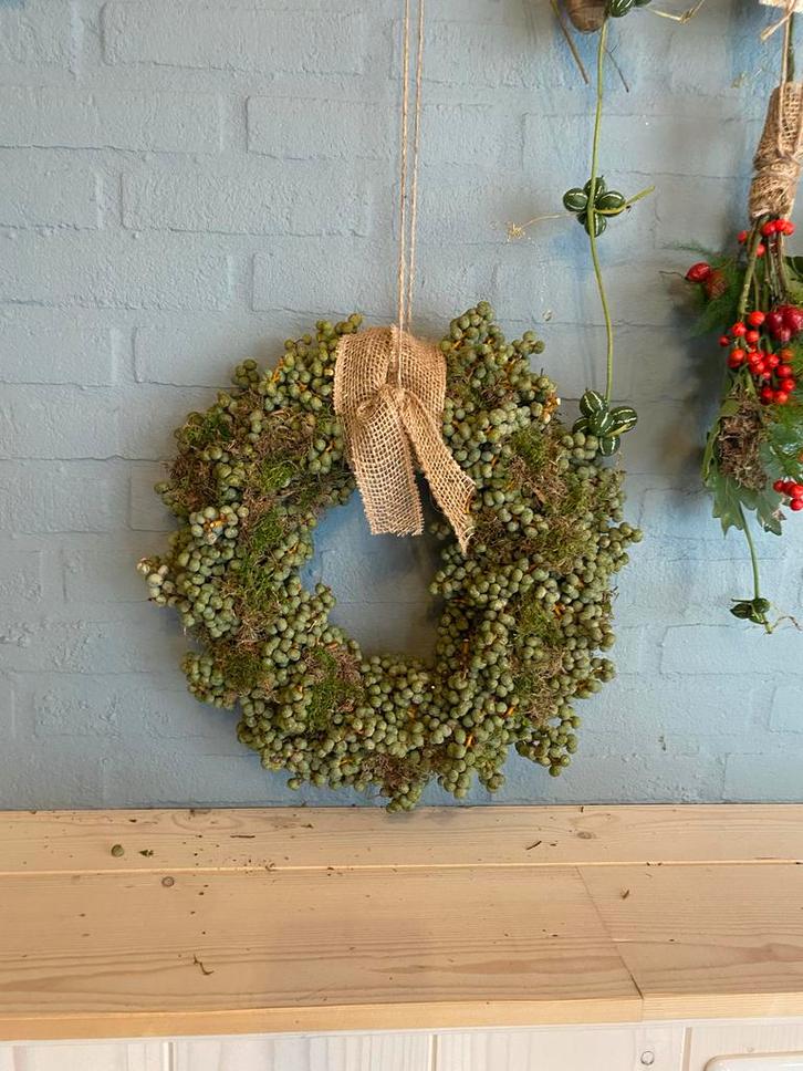 Dadeltakken Krans met Mos, Huis en Inrichting, Woonaccessoires | Kransen, Nieuw, Ophalen of Verzenden