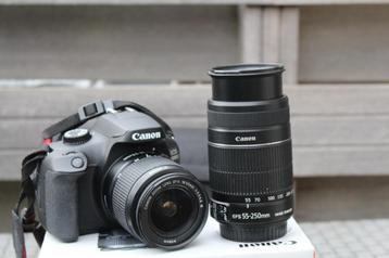 Canon 4000D slechts 332! clicks 2 Canon lenzen Wifi +fototas beschikbaar voor biedingen