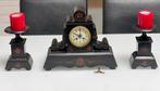 Schoorsteenpendule met 2 Kandelaren, Antiek en Kunst, Antiek | Klokken, Ophalen