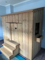 Kinderbed/Bedhuis/Bedstee Steigerhout, Ophalen, Zo goed als nieuw, Stapelbed