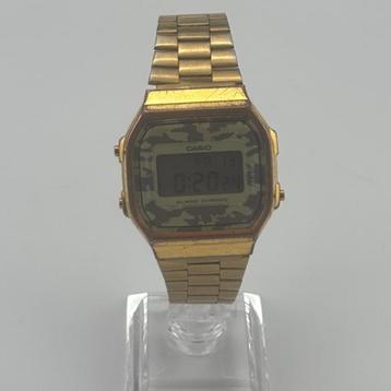 Casio A168WE horloge goud/leger | Met garantie beschikbaar voor biedingen