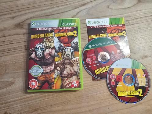 XBOX 360 Borderlands & Borderlands 2, Spelcomputers en Games, Games | Xbox 360, Zo goed als nieuw, Shooter, 1 speler, Vanaf 18 jaar