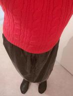 Lange zwarte pvc rok gecombineerd met pu leren sokken, Zwart, Maat 46/48 (XL) of groter, Nieuw, Ophalen of Verzenden