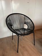 Zwarte draadstoel, Huis en Inrichting, Stoelen, Ophalen, Zo goed als nieuw, Zwart, Eén