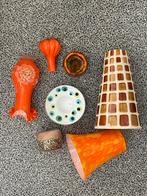 retro vazen, bakjes, theelichthouder jaren 60/70, Antiek en Kunst, Ophalen of Verzenden