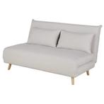 Maisons du Monde Nio Slaapbank Beige, Huis en Inrichting, Slaapkamer | Slaapbanken, Ophalen, Beige, Tweepersoons, Zo goed als nieuw