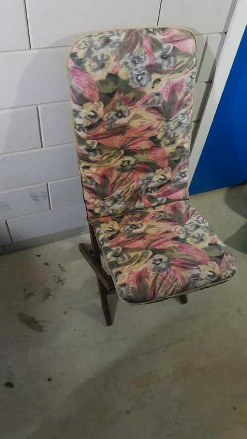Vintage kussens voor tuinstoelen 4 stuks kussenset, Tuin en Terras, Tuinmeubel-accessoires, Gebruikt, Ophalen