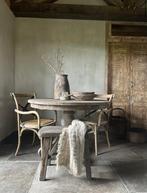 Ronde DRIFTWOOD tafel 120 cm / 130 cm, 100 tot 150 cm, Rond, Nieuw, Ophalen of Verzenden