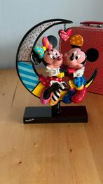 Britto beeld Mickey en Minnie op de maan, Verzamelen, Ophalen of Verzenden, Mickey Mouse, Zo goed als nieuw, Beeldje of Figuurtje