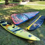 Windsurf set; plank met zeil en toebehoren, Watersport en Boten, Windsurfen, Ophalen of Verzenden, Gebruikt, Plank