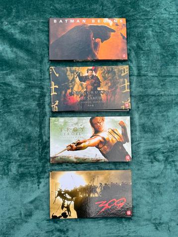 4 x DVD Boxset: Batman, Last Samurai, Troy, 300 beschikbaar voor biedingen