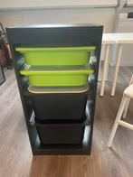 Ikea zwarte Trofast kast met bakken, Huis en Inrichting, Ophalen, 5 laden of meer, 50 tot 100 cm, Zo goed als nieuw