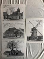 4 pentekeningen van historische punten "Rijen" uit 1978, Ophalen of Verzenden