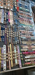 Armbanden 12,18,30 mm knopen., Sieraden, Tassen en Uiterlijk, Nieuw, Leer, Ophalen of Verzenden