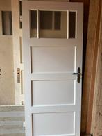 Houten binnendeur 200x83cm met slot, Ophalen, Gebruikt, 80 tot 100 cm, Binnendeur