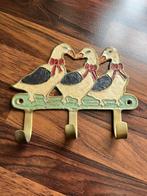 Brocante Vintage kledinghaakje hanger met ganzen, Ophalen of Verzenden