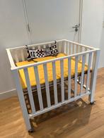 Bopita box met matras en wieltjes, Ophalen, Gebruikt, Vierkant, Wieltjes