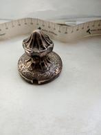 zilveren deksel mosterdpot, Ophalen, Zilver