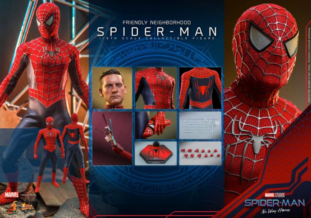 Hot Toys no way home Friendly Neighborhood Spiderman 1/6, Ophalen of Verzenden, Nieuw, Film, Actiefiguur of Pop