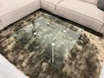 Beek Maupertuus salontafel Glas Design tafel 90x90, Gebruikt, Vierkant, Glas, Minder dan 50 cm