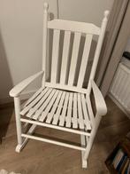 Te koop: witte Schommelstoel, Kinderen en Baby's, Kinderkamer | Tafels en Stoelen, Ophalen, Gebruikt, Stoel(en)